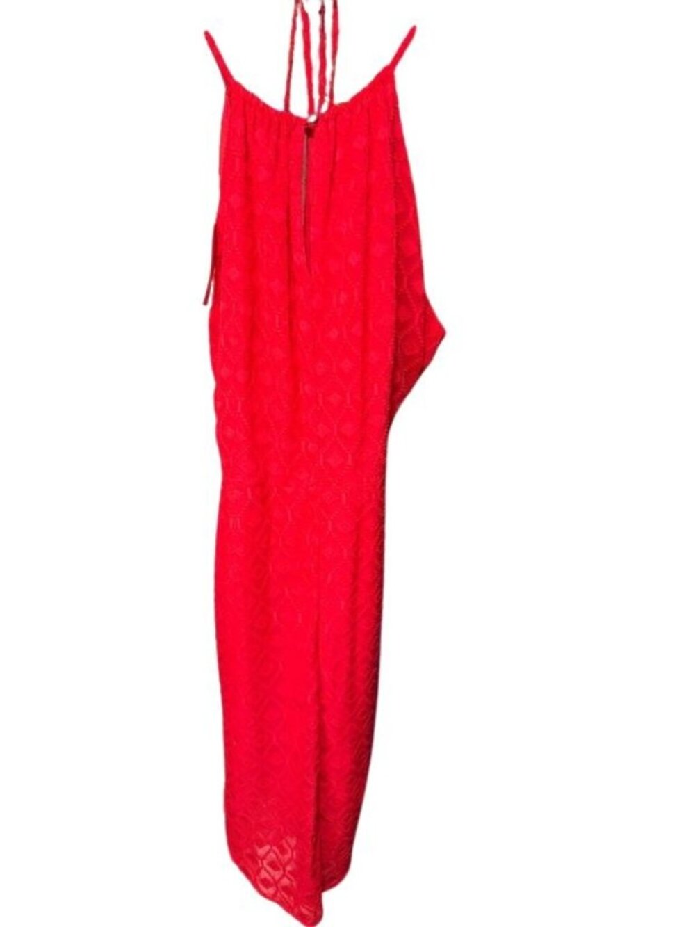 a.n.a Cyber Red Halter Summer Dress Women's Size XL US 16-18